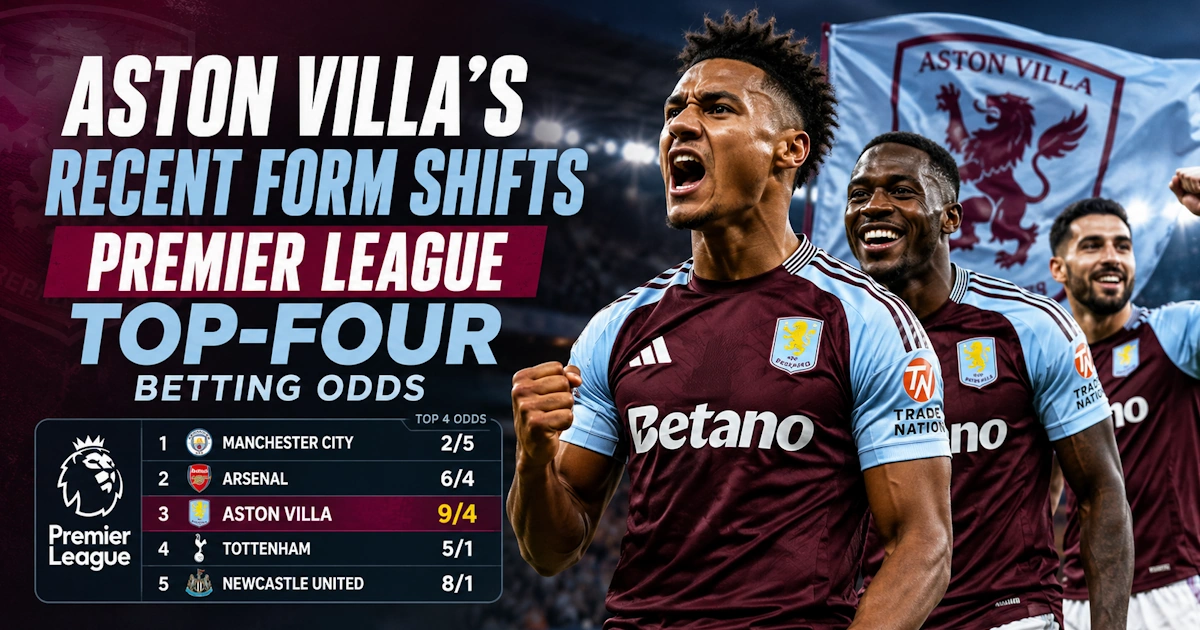 Aston Villa Form Changes Top-Four Betting Markets