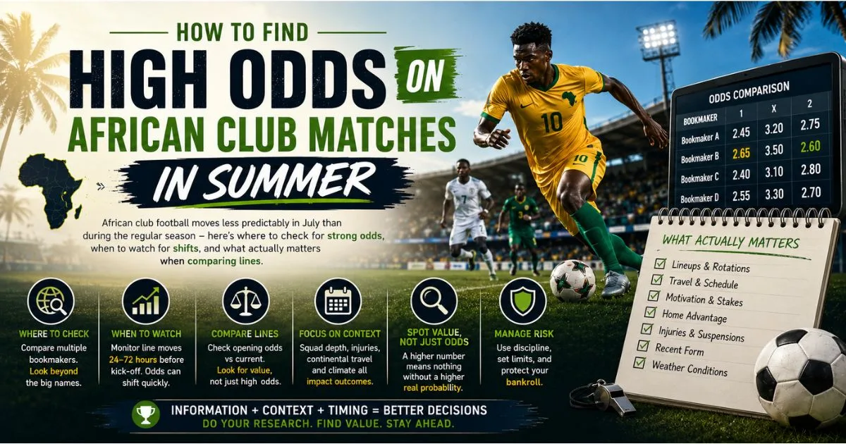 How to Find High Odds on African Club Matches in Summer